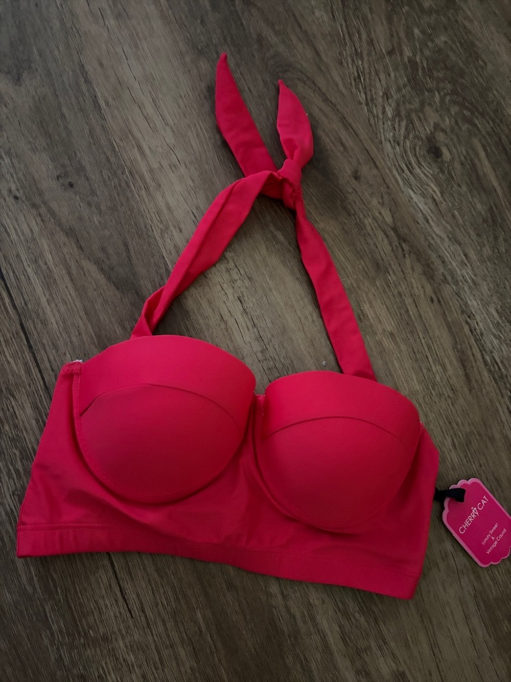 Hot pink swim top